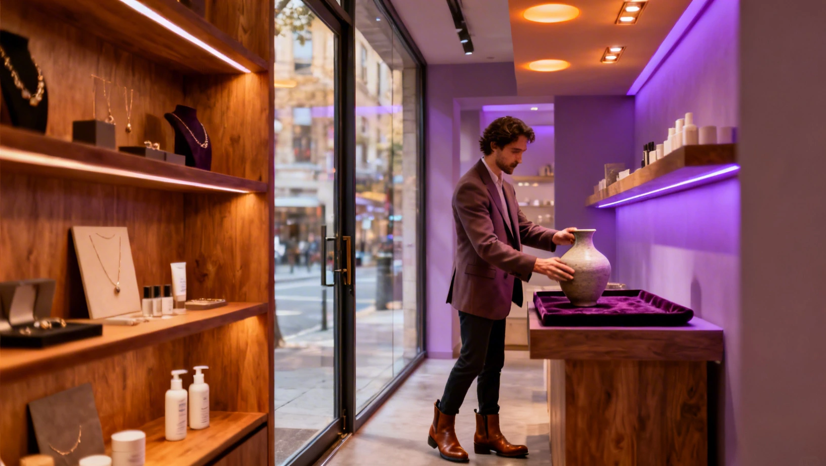 Ouverture d'une boutique moderne