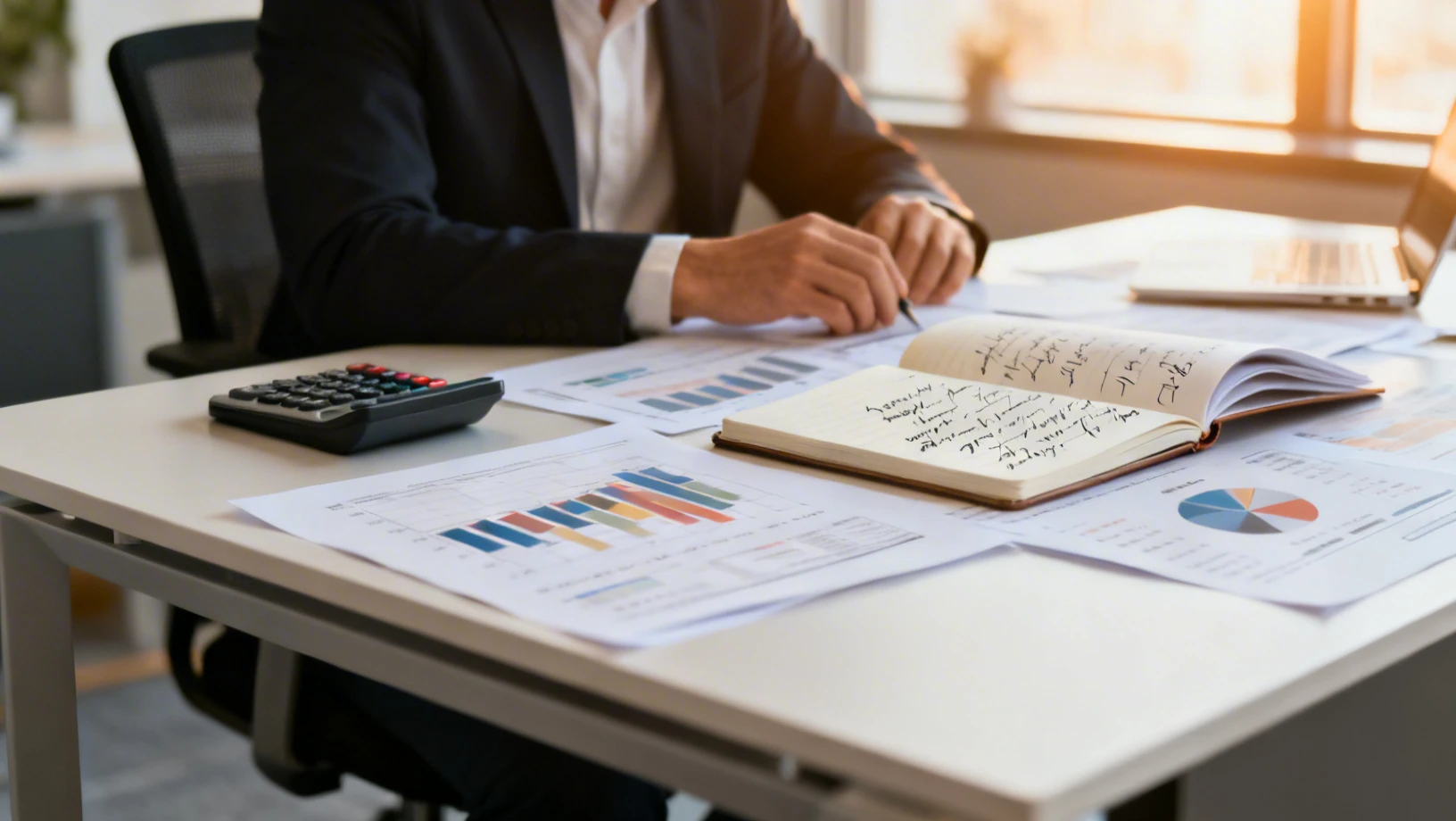 Entrepreneur travaillant sur son projet